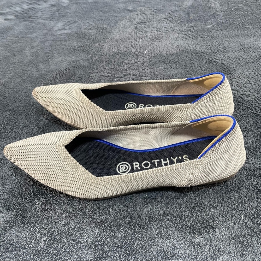 Rothy's Women's Tan Pointed Flats